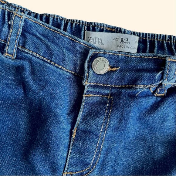 ZARA Kids Blue Jeans | Size 2-3 Years | Soft Stretch Denim Pants - Picture 3 of 6
